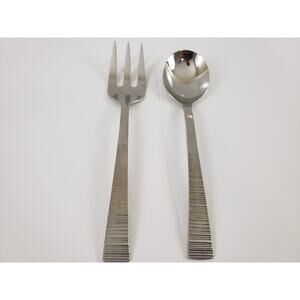 Zwilling JA Henckels Kingwood Serving Spoon Fork Glossy 18/10 Stainless set of 2